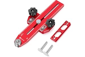 GOHELPER Thin Rip Jig Table Saw Jig Guide for Making Repetitive Narrow Strip Cuts, Fit for 3/8" x 3/4" T Slot and U Shape Slot,1/4" x 3/8" T Slot, Works with Table Saw Band Saw Router Table