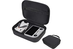 MIIEOMI Storage Bag for DJI Mini 3-Newest Portable Mini 3 / Mini 3 Pro Drone Case Travel Handbag Carrying case Compatible with DJI Mini 3 / Mini 3 Pro, DJI RC/DJI RC-N1 Remote Controller and Accessories-Black