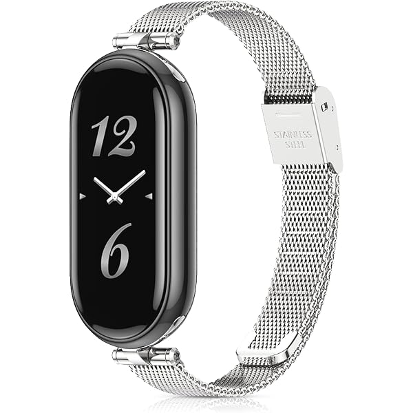 XIHAMA Metall-Armband Für Xiaomi Mi Band 9/8 – Edelstahl-Smartwatch-Armband Mit Strass-Details
