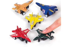 Baker Ross Mini Avions de Course à remonter (Lot de 6) - Jouets pour Enfants