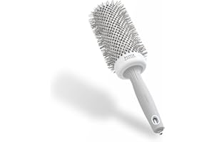 Olivia Garden Expert Blowout Speed – Cepillo redondo de cerámica con cuerpo extra largo para secados un 25% más rápidos