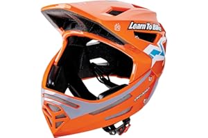 Hape - Casco Bici stile motocross regolabile per bambini dai 3 ai 6 anni | Esterno ABS, interno EPS conforme standard sicurezza EU