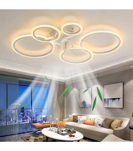 69CM Plafondventilator met verlichting, LED 50W Dimmen