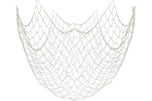 DIAONIAN 100 x 200 cm Fishing Net Decoration, Large Decorative Sea Net Decoration, Decorative Fishing Net, Fishing Net Decoration, Outdoor, for Background Walls, Weddings, Parties and Photo Shooting