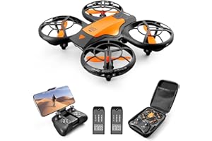 4DRC V8 Drone con Cámara HD, Mini Drone para Niños Adolescentes y Principiantes, Despegue y Aterrizaje con Una Tecla, Control de Gestos, Trayectoria de Vuelo, Vuelo Circular