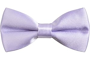 Alizeal Boys Pre-tied Bow Tie Solid Color Fancy Plain Adjustable Party Birthday Kids Bow Tie