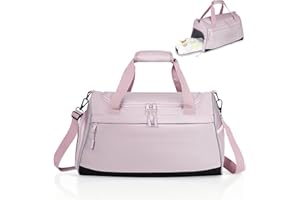 Zedelmaier Sporttasche Kinder Mädchen Leichte Reisetasche Wasserabweisende Schwimmtasche Kinder 30L Sporttasche Mädchen Tragbare Kindersporttasche für Sportstunden, Sportverein, Urlaub (Rosa)