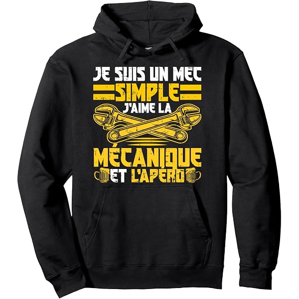 Sweat à Capuche Humour Mécanicien – « Tarif Horaire » | Cadeau Mécanique, Mécano, Passion Automobile