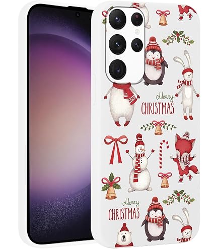Yoedge 2 Custodie Natale Per OPPO A53 (2020) 4G / A32, Silicone Trasparente Con Disegni Alce E Rosso, Cover Morbida