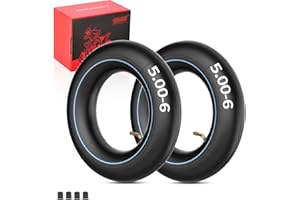 RUTU 13 x 5.00-6" 12x5.00-6 Inner Tube Replacement for Razor Quad (Version 1-18) Go Kart, Dirt Bike, ATV, Yard Tractors, Lawn Mowers, Snow Blowers, Hand Trucks with TR87 Angled Valve