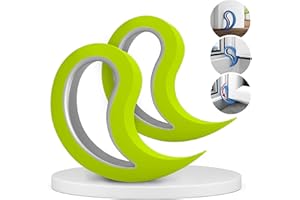 Stoppy Ogranicznik do drzwi i okien, wielofunkcyjny klin, wygodny hak do drzwi, blokada okienna, utrzymywanie drzwi i okien otwartych, akcesoria domowe i biurowe, pistacjowy, 2 szt.