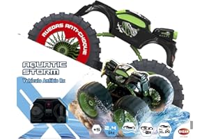 Bizak Exost Aquatic Storm Vehículo Todoterreno para Tierra y Agua, con protección Impermeable y neumáticos de Gran adherencia Que Permite su flotabilidad, a Partir de 5 años (62000285)