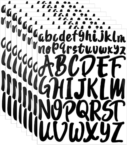 ZEYIYER 102 Stuks Witte Letterstickers | 10.2cm Hoge Letters | Zelfklevend Vinyl | Voor Brievenbussen & Posters