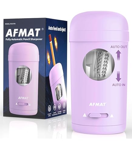 AFMAT Temperamatite Elettrico Per Matite Colorate Da 7 A 11,5 Mm, Con