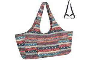 Mu Mianhua Yoga Mat Bag with Large Size Pocket and Zipper Pocket Fit Most Size Mats