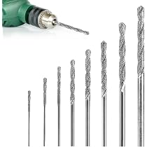 Drilax Diamantbohrer Set – 10 Stück, 1,5 Mm & 2 Mm – Perfekt Für Glas, Muscheln, Steine & Schmuck