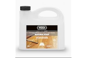 WOCA Natural Soap Floor Cleaner, Ideal for Oiled Wood, Ecofriendly, Perfect for Oiled Furniture, Table Tops and All Other Natural Surfaces (Natural, 2.5L)