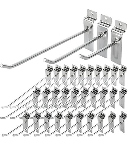 Black Slatwall Hooks - Single Prong | The Display Centre