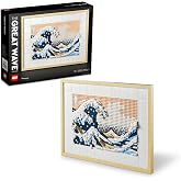 LEGO Art Hokusai B&uuml;y&uuml;k Dalga 31208 &ndash; Sanatsever Yetişkinler i&ccedil;in Yılbaşı Hediyesi Fikri, 6 Kanvas Zemin ve Hokusai'nin İmzası