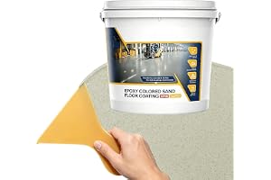 Epoxybeläggning för golv, högglansig epoxifärgad garagegolvfärg | Högglans vattentät formel, 1 kg behållare, för kakel cementbetong rekreationsrum verkstad kök gångväg