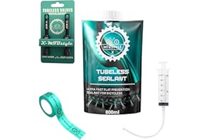 XMTBSTYLE Líquido antipinchazos Bicicleta 800ml | Liquido tubeless MTB | repara pinchazos para Bici 29 27,5 26’ | Sellador de Neumáticos para Reparación Rueda | Sella hasta 6mm