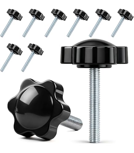 QUARKZMAN Kartelschroeven M6 – 4 Stuks Ronde Kopschroef Met Handgreep, 25 Mm Knop, Roestvrij Staal 304, Voor Industriële Machines En Klemtoepassingen
