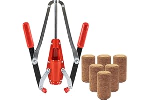 GASTRO BRENNECKE - SEIT 1984 - Handverkorker + 25 Weinkorken 38x22 gepresst Weinflaschen Korkmaschine Verkorker Weinherstellung