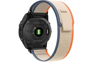 SumRioo Pasek QuickFit 26 mm do Garmin Fenix 8 51 mm / Fenix 7X Pro / 7X Pro / 7X / 6X Pro / 6X / 5X Plus/5X, nylonowy pasek do zegarka Garmin Fenix 3/3HR, Enduro 3/2, Epix Pro/Tactix Delta,
