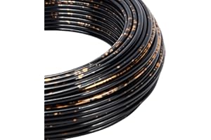 BENECREAT 23m Filo di Alluminio Multicolore pergioielli in Filo di Alluminio 2mm Filometallico Nero Pieghevole con Scatola Portaoggetti Pergioielli che Bordano il Progetto Artigianale, Nero e Oro