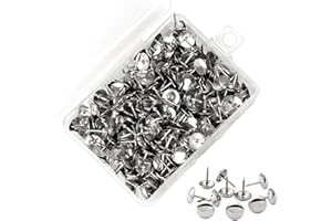 Iyowei 1000 Pièces Clous de Tapissier, Punaises de Tapisserie Punaises de Meubles Décoratifs Antiques Clous Tapissier Décoratifs pour Meubles Canapés Fauteuils Lits Chaises Vintage Decoratif, Argent