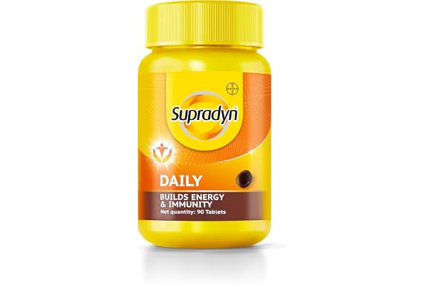 Supradyn Daily, India's No.1 Multivitamin Tablets for Women With Vitamin A, B Complex, C, D, E, Zinc and Magnesium for Energy, Immunity and Overall Health 90 tablets