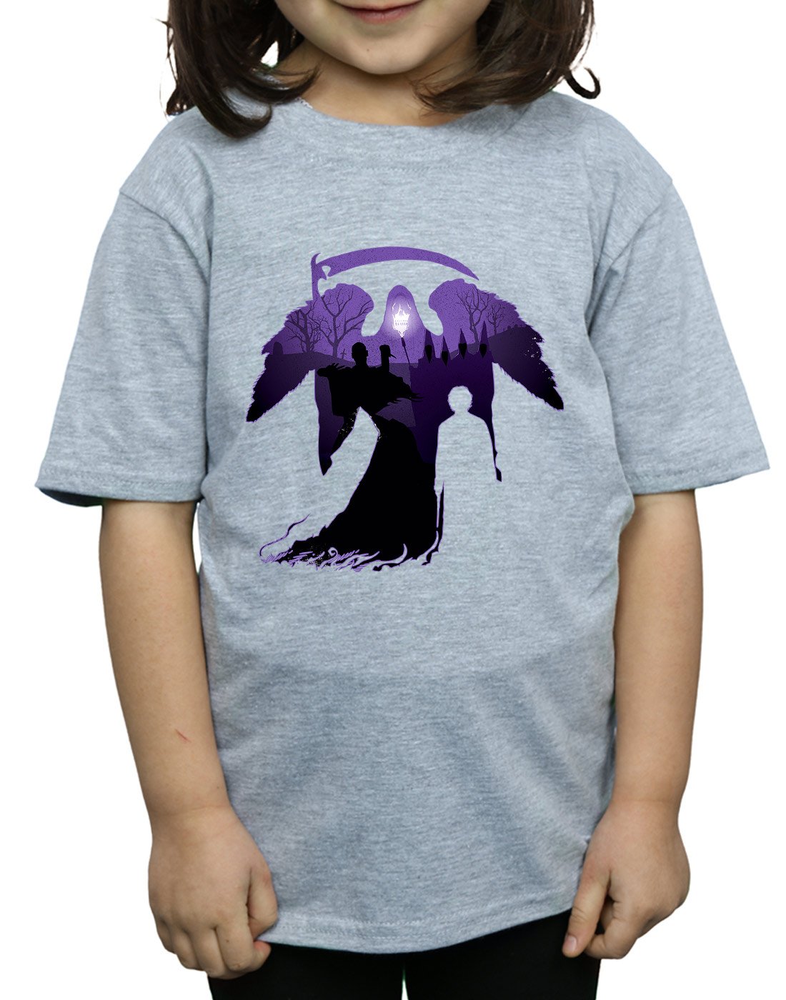 Absolute-Cult-Harry-Potter-Mdchen-Graveyard-Silhouette-T-Shirt