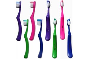 DENTAL AESTHETICS Cepillos Dentales Tiny Teeth Niños (Set de 8) ~ Dientes Pequeños Edad 2-5 años