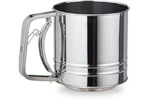 MGE WORLD MGE - Tamis à Farine - Tamis - Acier Inoxydable - 500 gr