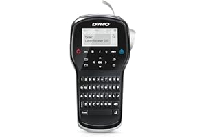 Drukarka etykiet DYMO | LabelManager 280 Przenośna drukarka etykiet z możliwością ładowania, łatwa w użyciu, inteligentne klawisze uruchamiane jednym dotknięciem, klawiatura QWERTY