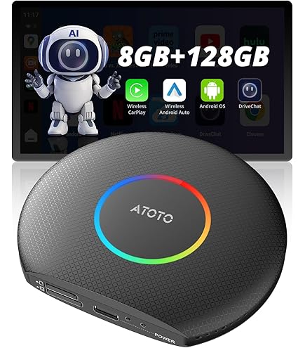 Spedal Wireless CarPlay AI Box (AL350Pro) – 3-in-1 Android Auto Adapter, 4K Video, Dual-WiFi, HDMI, Für Autos Mit Kabel-CarPlay Ab 2016