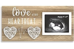 EURSET Baby Scan Photo Frames for Standard 4" x 3" Sonogram Ultrasound Picture - Pregnancy Announcements Ideas - Gender Reveal Baby-Shower Gift - New Mom Expecting Parents to Be Keepsake Gifts