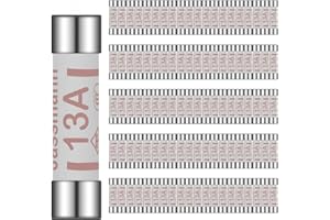Tech Traders ® 100x 13Amp Domestic Fuses Plug Top Household Mains 13amp Cartridge Fuse