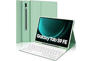 IVEOPPE Tastiera per Samsung Galaxy Tab S9 FE/S10 FE 10.9"/S9 11", Cover Tastiera Italiana Bluetooth Rimovibile per Samsung Galaxy Tab S9 2023/S9 FE 2023/S10 FE 2025, Erba verde