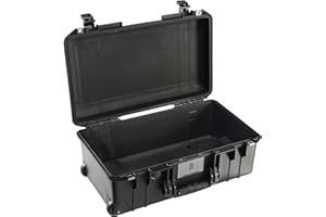 PELI 1535 Air Leichter Schützender Trolley für Kamera- und Fotografieequipment, Wasser- und Staubdicht, 27L Volumen, Ohne Schaumstoffeinlage, Farbe: Schwarz