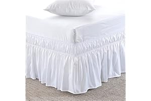 UYEOCO Falda De Cama Bed Skirt Bed Valance Elástico De La 180 * 200CM 135 * 200CM Falda De La Banda Volante Borda Cama Wrap Around Valance Gota (Color : B, Size : 180 * 200CM)