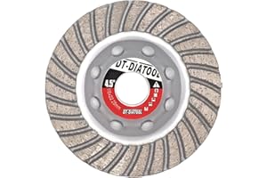 DT-DIATOOL Diamond Grinding Wheel 115mm for Concrete Masonry Hard Stone Premium Sintered Diamond Turbo Segmented Turbo Row Cup Wheel