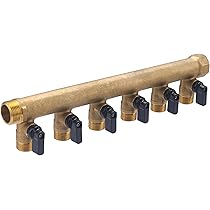 Collecteur Mâle - Femelle 20x27 à Robinetteries Bleues 6 Départs 15x21 NOYON & THIEBAULT | Leroy