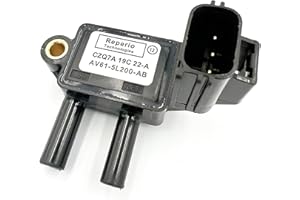 REPERIO DPF Exhaust Pressure Sensor AV615L200AB 1786775 for Ford Land Rover Volvo 1.6 2.0 2.2 C-Max Focus Mondeo Kuga Defender Discovery Sport C30 S60 V40 V60 V70
