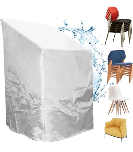 Coprisedie Impilabili Haushalt - Telo PEVA, 62x62x80/120 Cm, Per Giardino | Impermeabile E UV Resistente - Foto 4