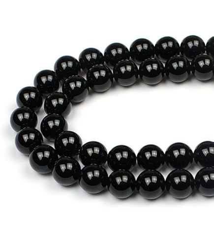 Perlin - Edelsteen mix streng kralen 8 mm knutselset 48 stuks rond kwarts, aventurijn, amethist, jade, jaspis, sodaliet, unakiet, turquoise, obsidiaan, agaat