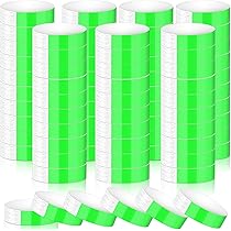 600 Braccialetti Festival In Carta - Impermeabili, Adesivi, Per Eventi E Concerti, Giallo