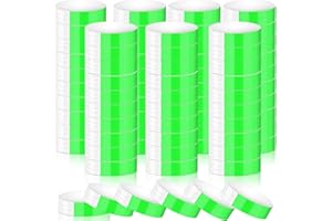 Aoriher 600 Pcs Festival Wristbands Waterproof Entry Event Wristband Lightweight Concert Admission Paper Bracelets for Events Parties Security Nightclubs Water Parks(Neon Green)