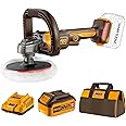 INGCO Cordless Car Polisher with Battery & Charger, 7 Variable Speed, Sanding Machine Battery Operated Polishing Machine for Polishing and Sanding