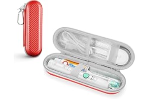 PhD Keisi Etui podróżne elektryczna szczoteczka do zębów Braun Oral B Pro 1/2 2900, 2000, 2500, 200, 750, SmartSeries, Smart 4 z akcesoriami do przechowywania, przenośne twarde etui podróżne, Coral